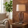 Hnědá skleněná stolní lampa Richmond Monsoe 78 cm -fv-interier-25