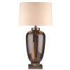 Hnědá skleněná stolní lampa Richmond Monsoe 78 cm