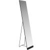 Černé kovové stojací zrcadlo Stand 147,5 cm