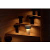 Béžovošedá plastová nabíjecí stolní LED lampa Oblong -fv-interier-25