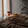 Hnědá plastová nabíjecí stolní LED lampa Oblong -fv-interier-25