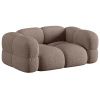 Světle hnědá čalouněná dvoumístná pohovka Cosmopolitan Design Loretto 180 cm