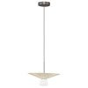 Světle béžové závěsné LED světlo Nova Luce Baris 38 cm