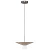 Světle hnědé závěsné LED světlo Nova Luce Baris 38 cm