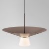 Světle hnědé závěsné LED světlo Nova Luce Baris 38 cm -fv-interier-25