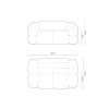 Zelená sametová dvoumístná pohovka Cosmopolitan Design Loretto 180 cm