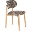 Hnědá čalouněná jídelní židle Housecraft Living Elle