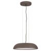 Hnědé kovové závěsné LED světlo Nova Luce Felicia 45 cm