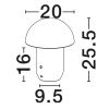 Bílá kovová nabíjecí stolní LED lampa Nova Luce Pois