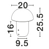 Zelená kovová nabíjecí stolní LED lampa Nova Luce Pois
