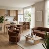 Terakotově červené čalouněné lounge křeslo ROBYN -fv-interier-25