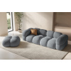 Šedá čalouněná podnožka Cosmopolitan Design Loretto 90 x 90 cm -fv-interier-25