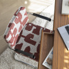 Červeno-bílá čalouněná jídelní židle RIDGE DECO -fv-interier-25