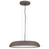 Hnědé kovové závěsné LED světlo Nova Luce Felicia 60 cm