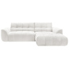 Bílá čalouněná rohová pohovka Jaya 277 cm, pravá