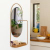 Hnědé kovové závěsné zrcadlo Fermob Itac 80 x 38 cm -fv-interier-25