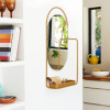 Hnědé kovové závěsné zrcadlo Fermob Itac 80 x 38 cm -fv-interier-25