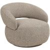 Béžové čalouněné lounge křeslo Rion