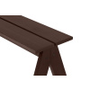 Hnědá dřevěná zahradní lavice Navo 120 cm -fv-interier-25