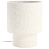 Bílá bouclé stolní lampa Bizzotto Radha