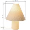 Bílá bouclé stolní lampa Bizzotto Radha