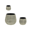 Set tří zahradních květináčů z umělého ratanu Bizzotto Thanh Ø20/29/45 cm