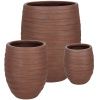 Set tří keramických zahradních květináčů Bizzotto Strips Ø25/36/49 cm