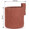 Červený zahradní květináč Bizzotto Materic 50 cm