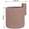 Hnědý zahradní květináč Bizzotto Materic 50 cm