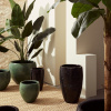 Zelený set tří kovových zahradních květináčů Bizzotto Nirad Ø39/53/70 cm -fv-interier-25