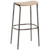 Dubová barová židle Trick Wood 75 cm s černou podnoží