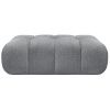 Šedá čalouněná podnožka Jaya 124 x 63 cm