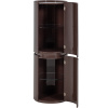 Hnědá lakovaná vinotéka ø 45 cm