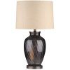 Skleněná stolní lampa Richmond Rowan 65 cm