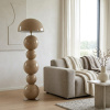 Béžová kovová stojací lampa Richmond Hasden 135 cm -fv-interier-25