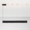 Černé kovové závěsné LED světlo Nova Luce Flusso 124 cm -fv-interier-25