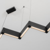 Černé kovové závěsné LED světlo Nova Luce Flusso 124 cm -fv-interier-25