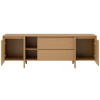 Dubový TV stolek Pacific 180 x 43 cm se zásuvkami