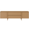 Dubový TV stolek Pacific 200 x 43 cm se zásuvkami