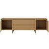 Dubový TV stolek Pacific 200 x 43 cm se zásuvkami