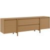 Dubový TV stolek Pacific 200 x 43 cm se zásuvkami
