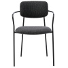 Tmavě šedá bouclé jídelní židle Unique Furniture Zama