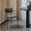 Tmavě šedá bouclé jídelní židle Unique Furniture Zama -fv-interier-25