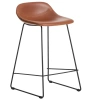Koňakově hnědá koženková barová židle Kave Home Zahara 65 cm II.