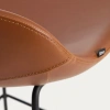 Koňakově hnědá koženková barová židle Kave Home Zahara 65 cm II. -fv-interier-25