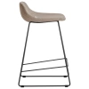 Hnědá látková barová židle Kave Home Zahara 65 cm II.