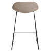 Hnědá látková barová židle Kave Home Zahara 65 cm II.