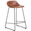 Koňakově hnědá koženková barová židle Kave Home Zahara 76 cm II.