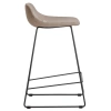 Hnědá látková barová židle Kave Home Zahara 76 cm II.