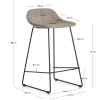 Hnědá látková barová židle Kave Home Zahara 76 cm II.